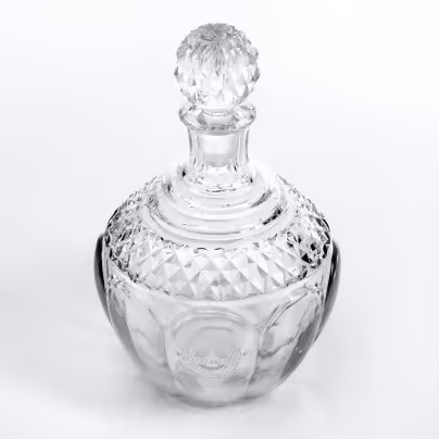 Штоф с надписью "Главликёр водка", стекло, СССР, 1950-1970 гг.