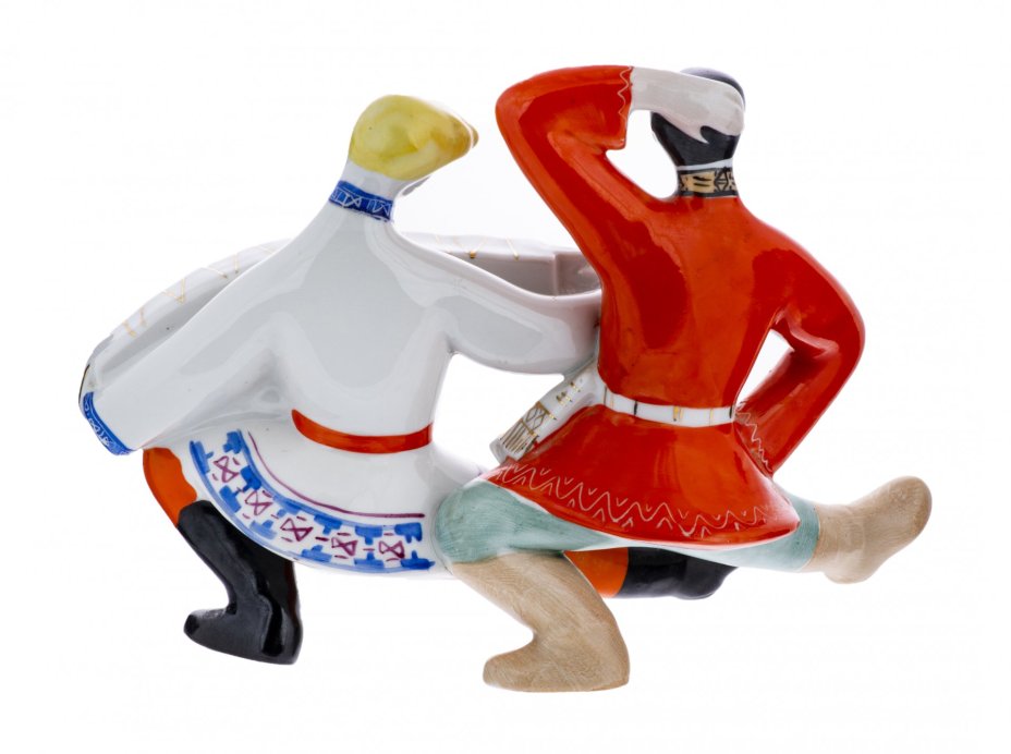 Статуэтка "Гопак", фарфор, роспись, Полонский фарфоровый завод, СССР, 1973-1991 гг., Полонский фарфоровый завод