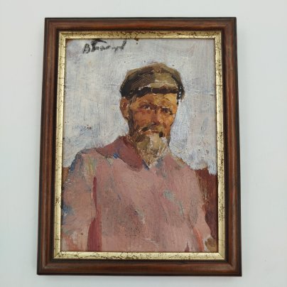 Картина "Портрет мужчины" (название условное), художник Токарев Владимир Федорович (1918-1988)