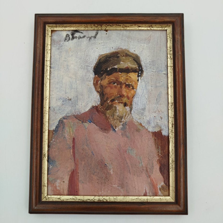Картина "Портрет мужчины" (название условное), художник Токарев Владимир Федорович (1918-1988)