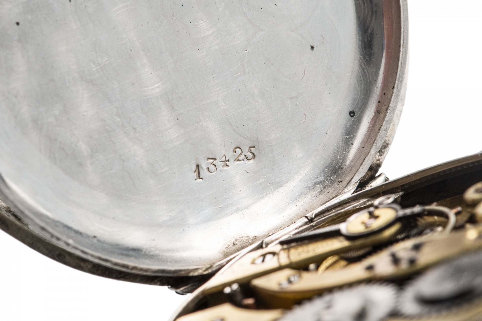 Часы карманные с шатленом, серебро 800 пр., фирма «Armada Watch», Швейцария, 1910-1930 гг.