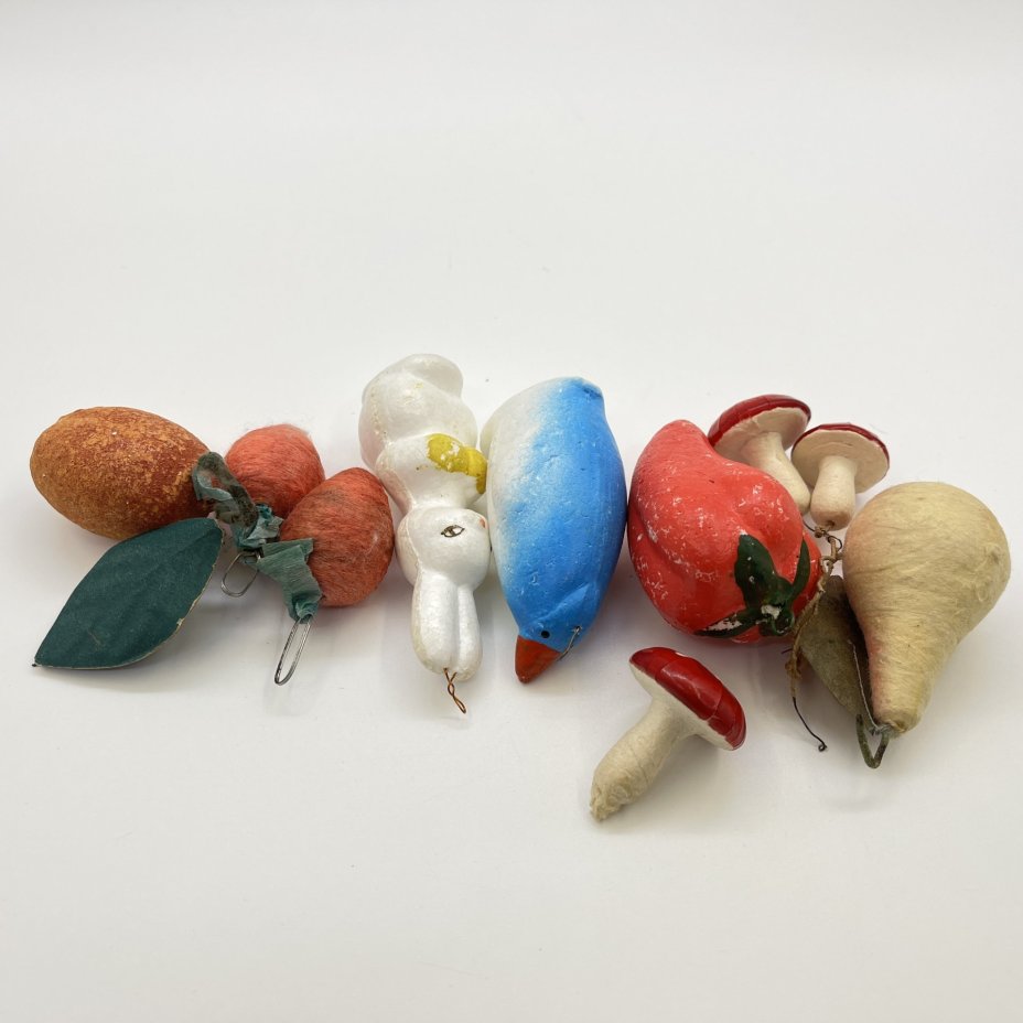 Набор ёлочных игрушек разных форм