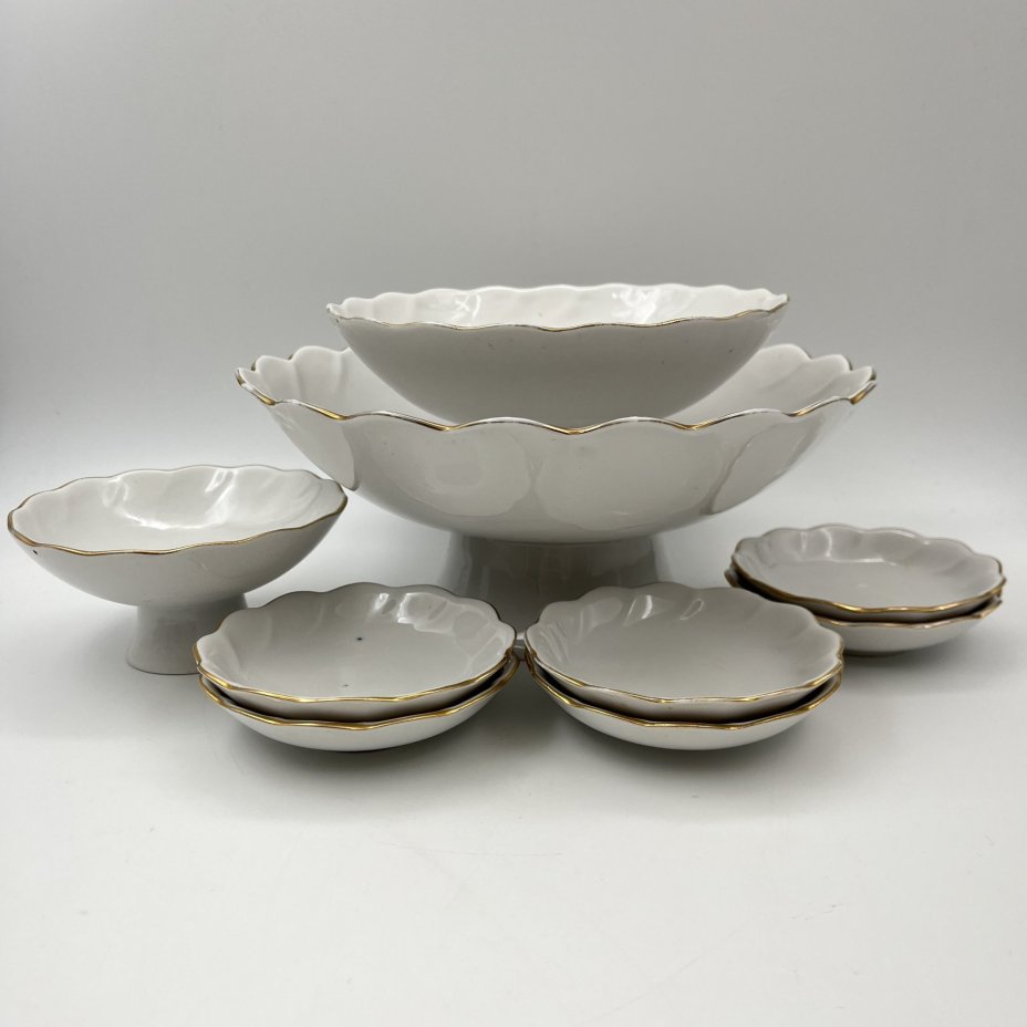 Набор сервировочный для десерта на 6 персон (9 предметов)