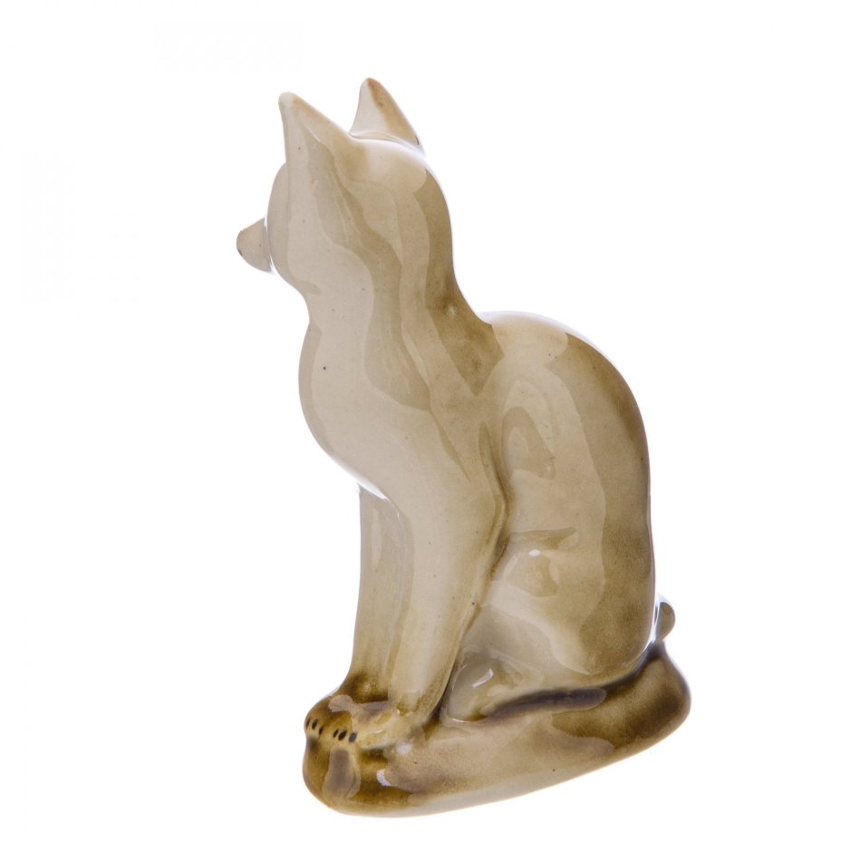 Статуэтка "Лиса", фарфор, роспись, Городницкий фарфоровый завод, УССР, 1950-1970 гг., Городницкий фарфоровый завод
