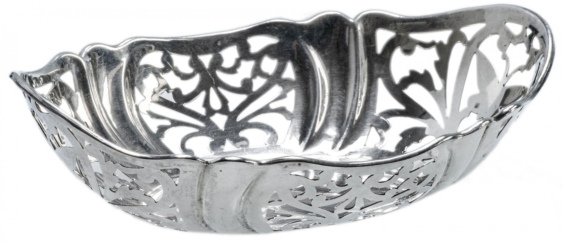 Старинная серебряная конфетница, Великобритания, Лондон с клеймом 1929