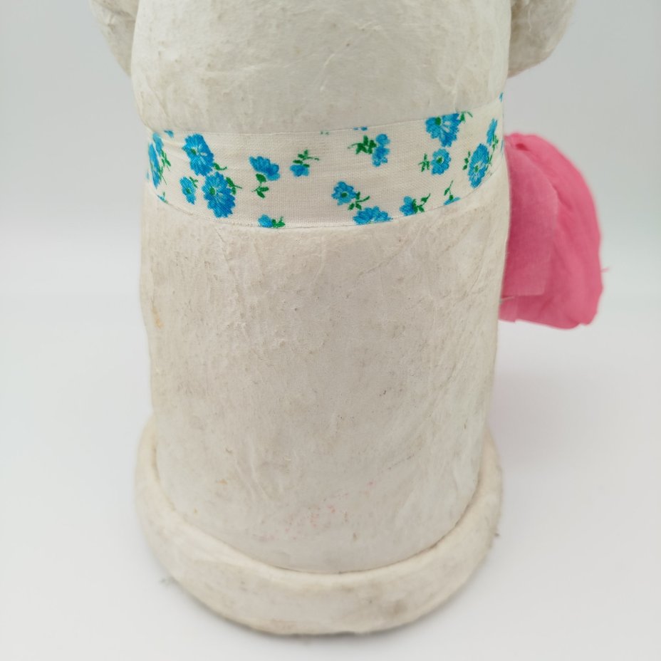 Игрушка под ёлку "Дед Мороз с подарками", папье-маше, бумага, вата, роспись, Калининское производственное объединение художественных изделий и игрушек, 1984 г.