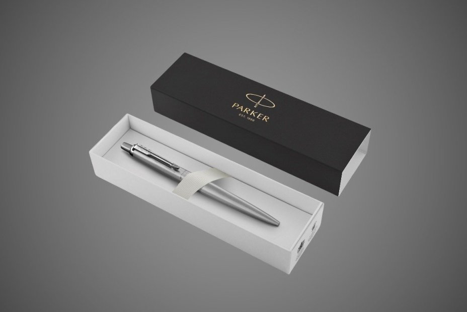 Шариковая ручка Parker Jotter XL SE20 Monochrome в подарочной упаковке, цвет: Grey, стержень Mblue, Металлы: металл, нержавеющая сталь