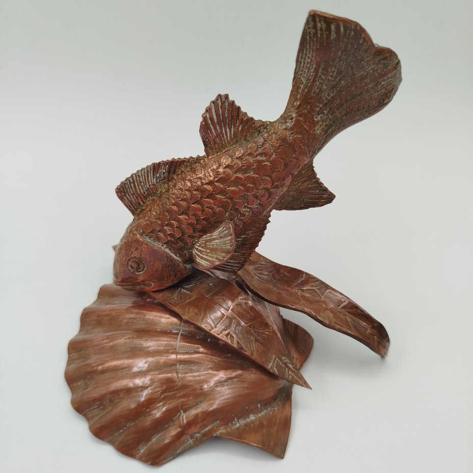Статуэтка "Карп", медь, литье, Западная Европа, 1950-1980 гг.