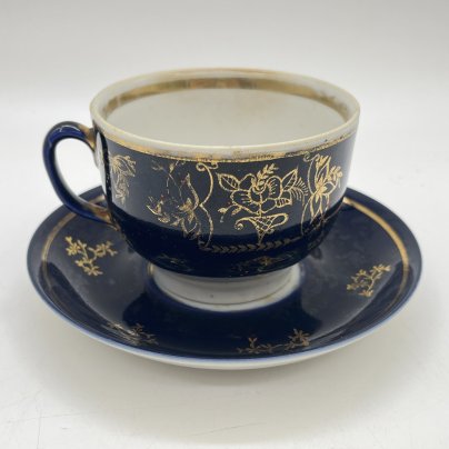 Чайная пара с растительным декором