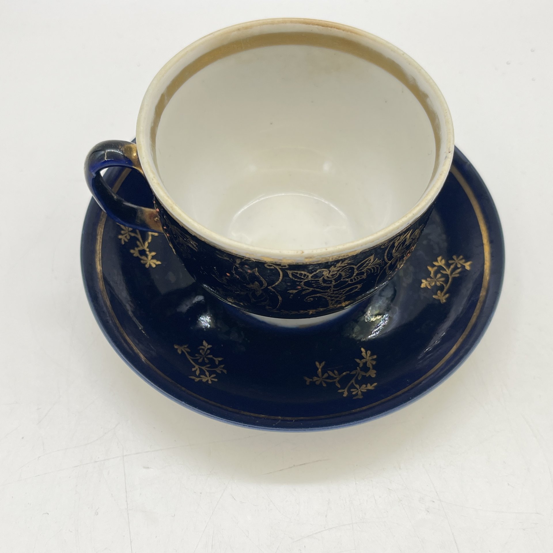 Чайная пара с растительным декором