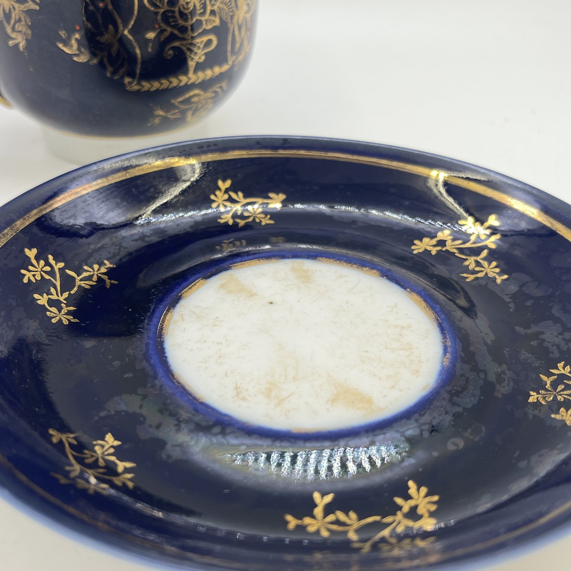 Чайная пара с растительным декором