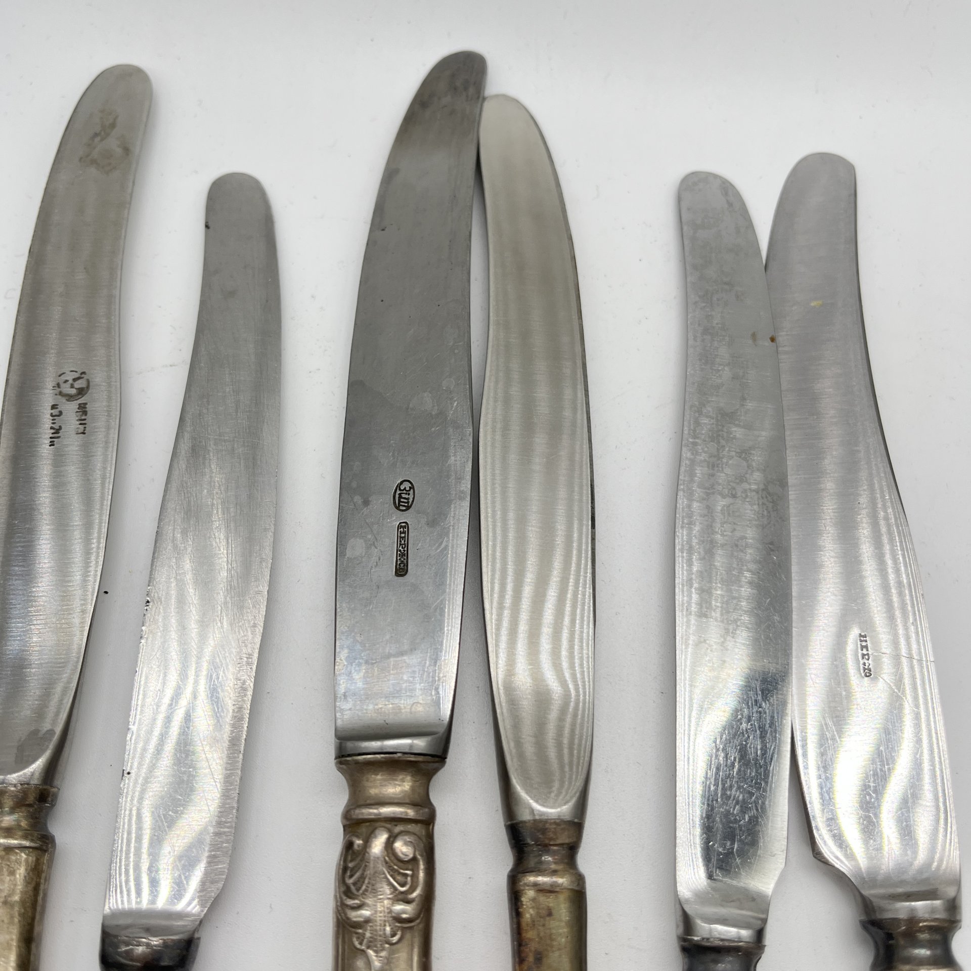 Набор из 6 ножей с декором "Пламя" (подбор)