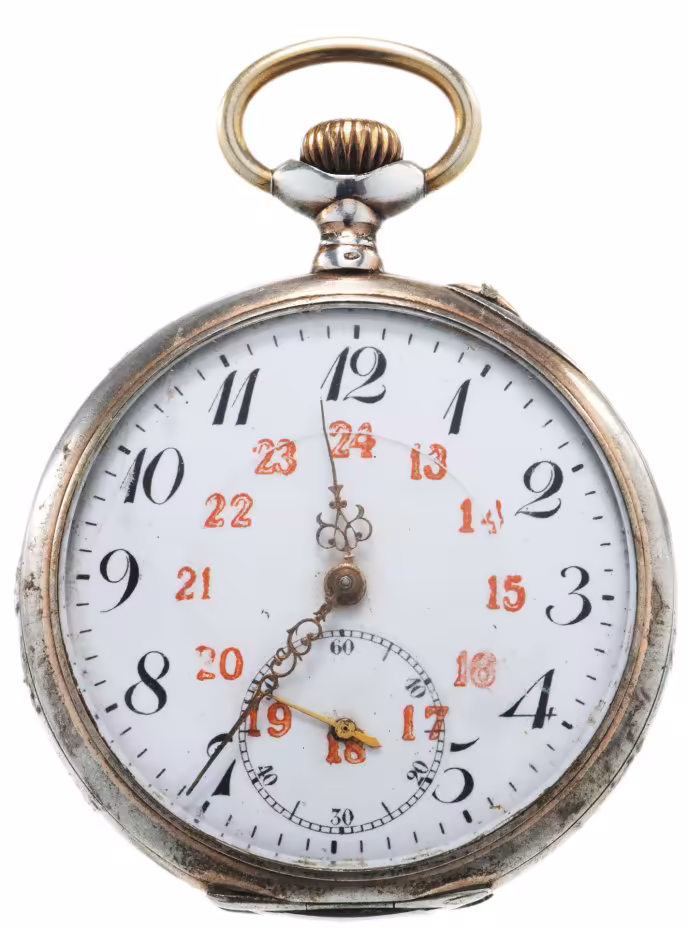 Часы карманные, серебро 800 пр., фирма "Manufacture de Montres Bulla Emile Juillard SA", г.Поррентрюи, Швейцария, 1900-1920 гг.