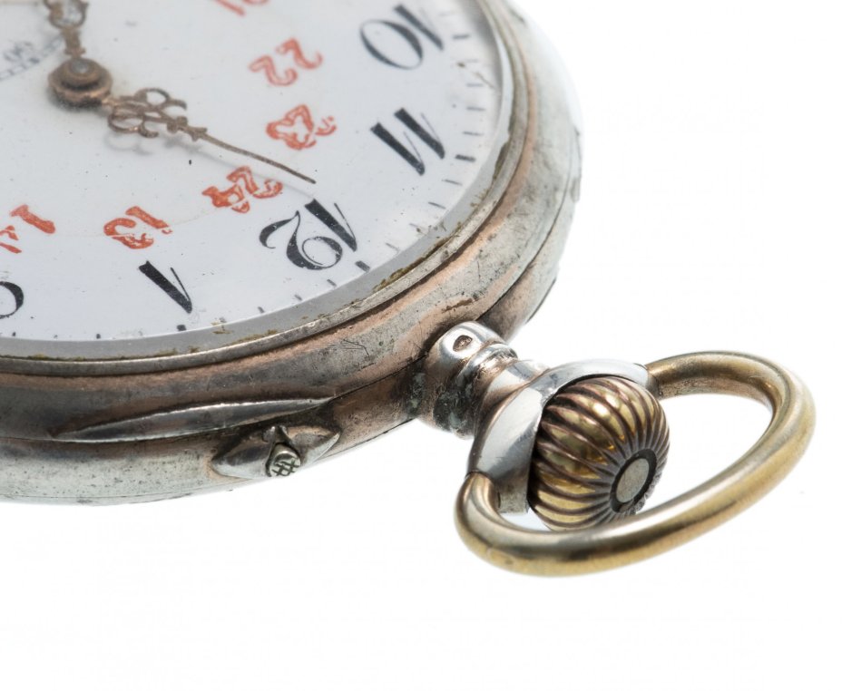 Часы карманные, серебро 800 пр., фирма "Manufacture de Montres Bulla Emile Juillard SA", г.Поррентрюи, Швейцария, 1900-1920 гг.