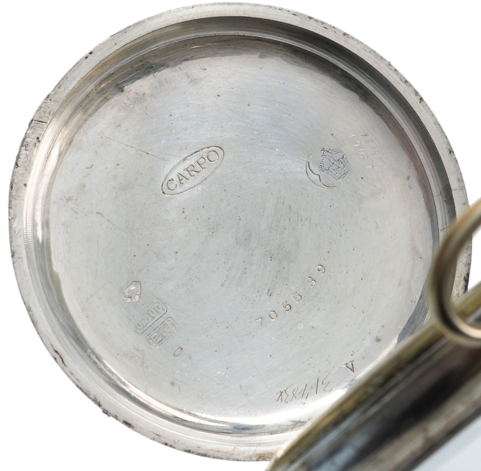 Часы карманные, серебро 800 пр., фирма "Manufacture de Montres Bulla Emile Juillard SA", г.Поррентрюи, Швейцария, 1900-1920 гг.