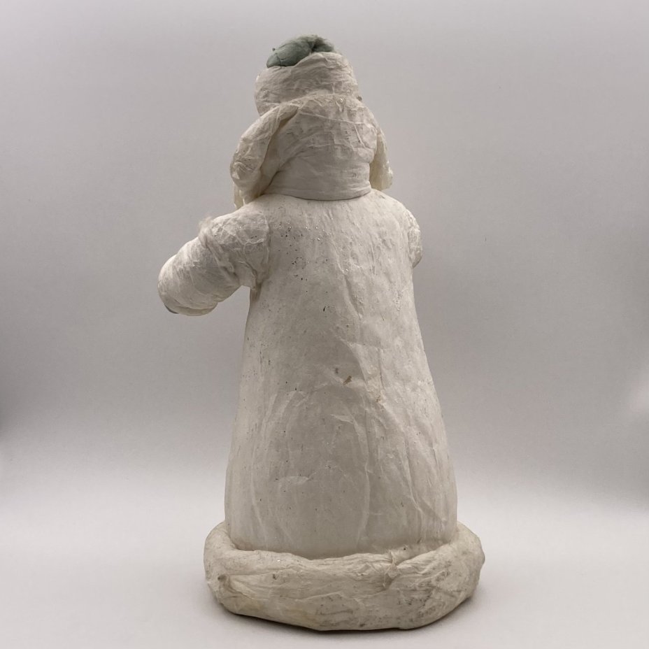 Игрушка поставная под ёлку «Дед Мороз», вата, бумага, пластик, краска, Ленинградское производственное объединение «Игрушка», СССР, 1970-1980 гг.