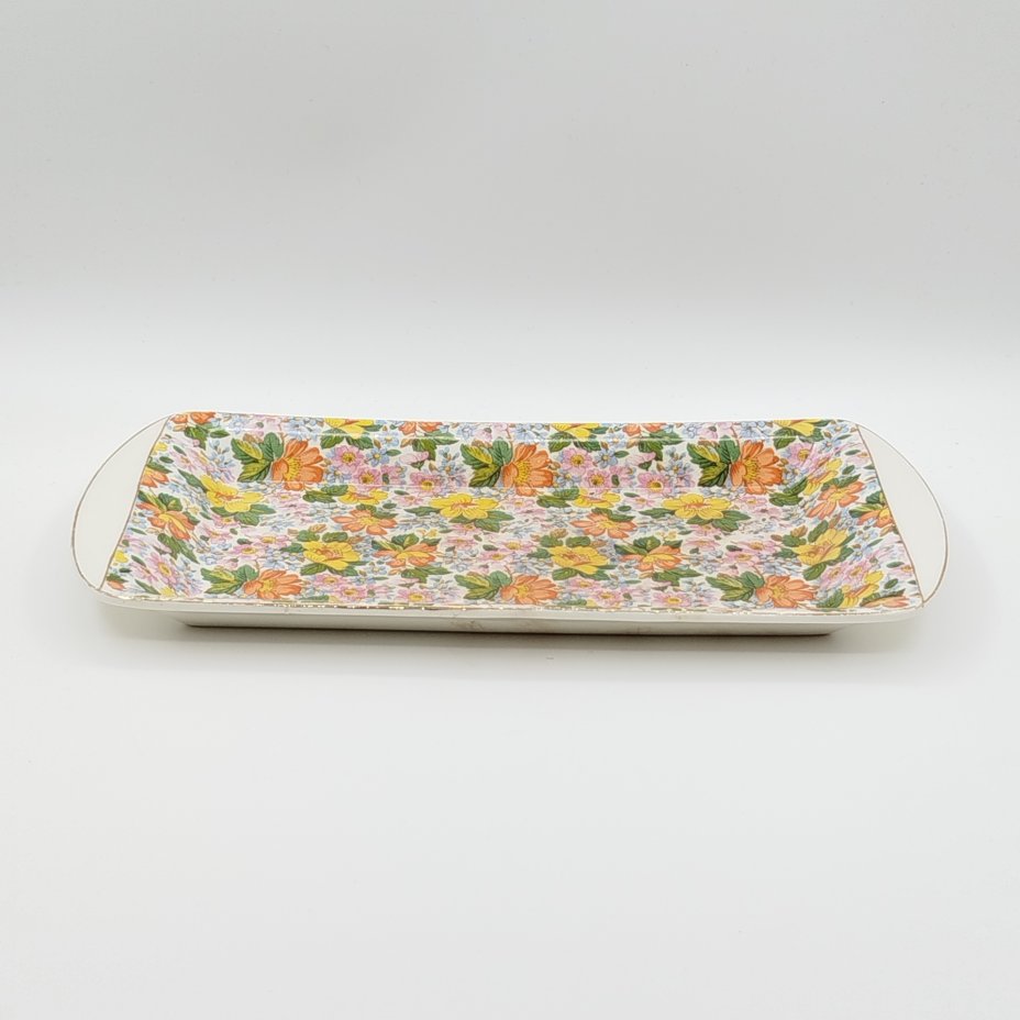 Поднос, украшенный цветочым декором, Portland Pottery Ltd