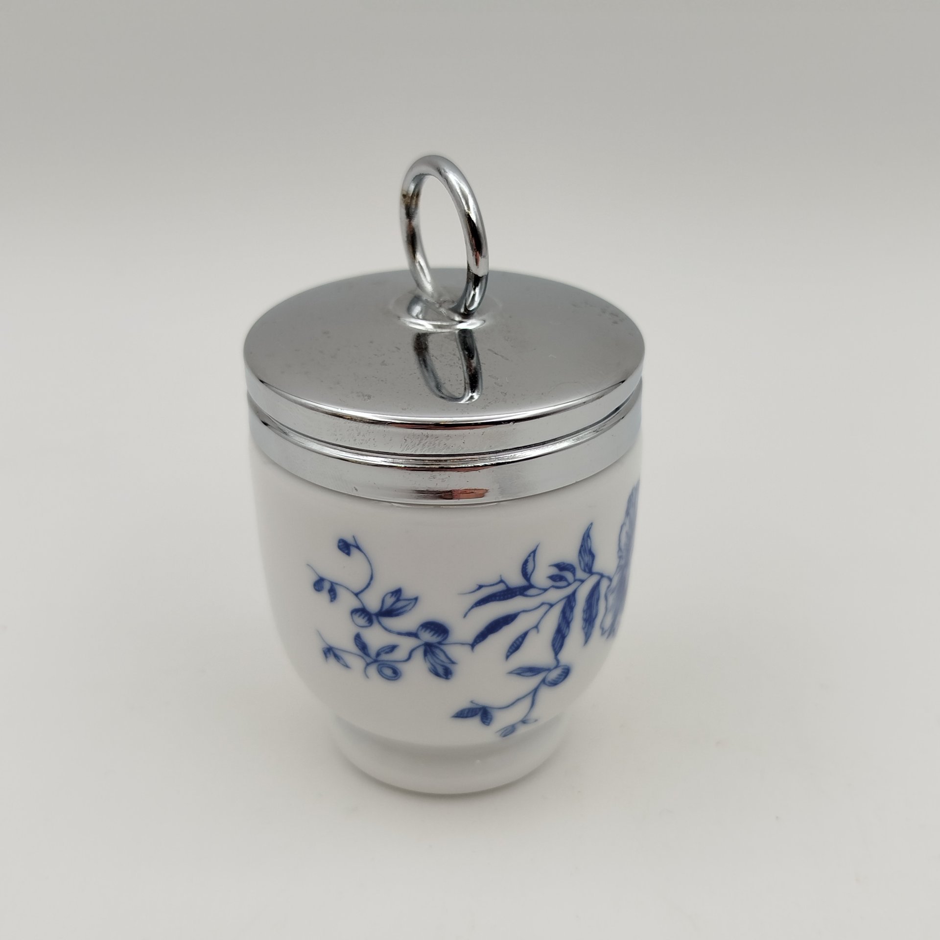 Кодлер с цветочным декором, фарфор, деколь, металл, Royal Worcester, Royal Worcester
