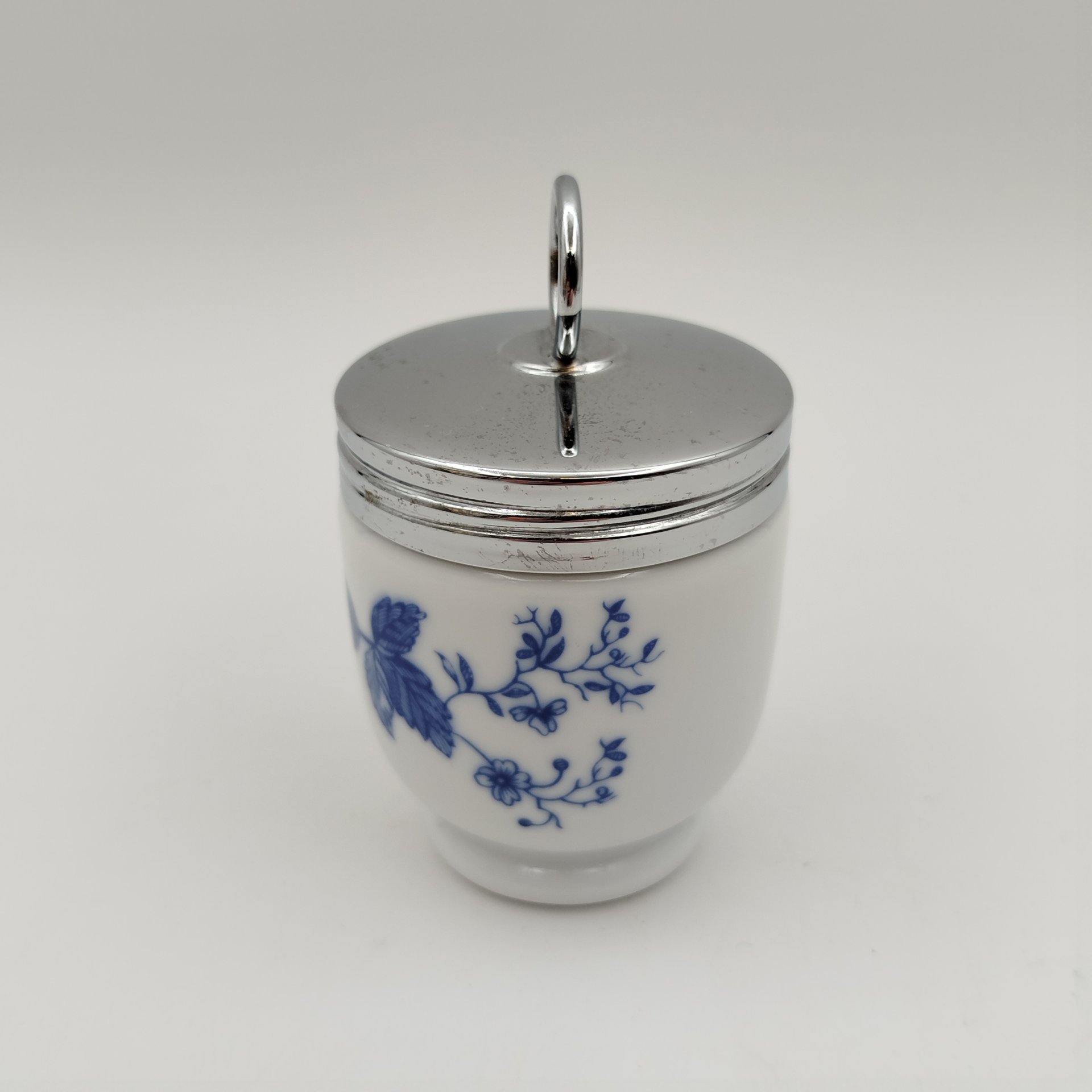 Кодлер с цветочным декором, фарфор, деколь, металл, Royal Worcester, Royal Worcester
