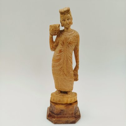 Статуэтка "Индианка", дерево, резьба, Индия, 1970-1990 гг.