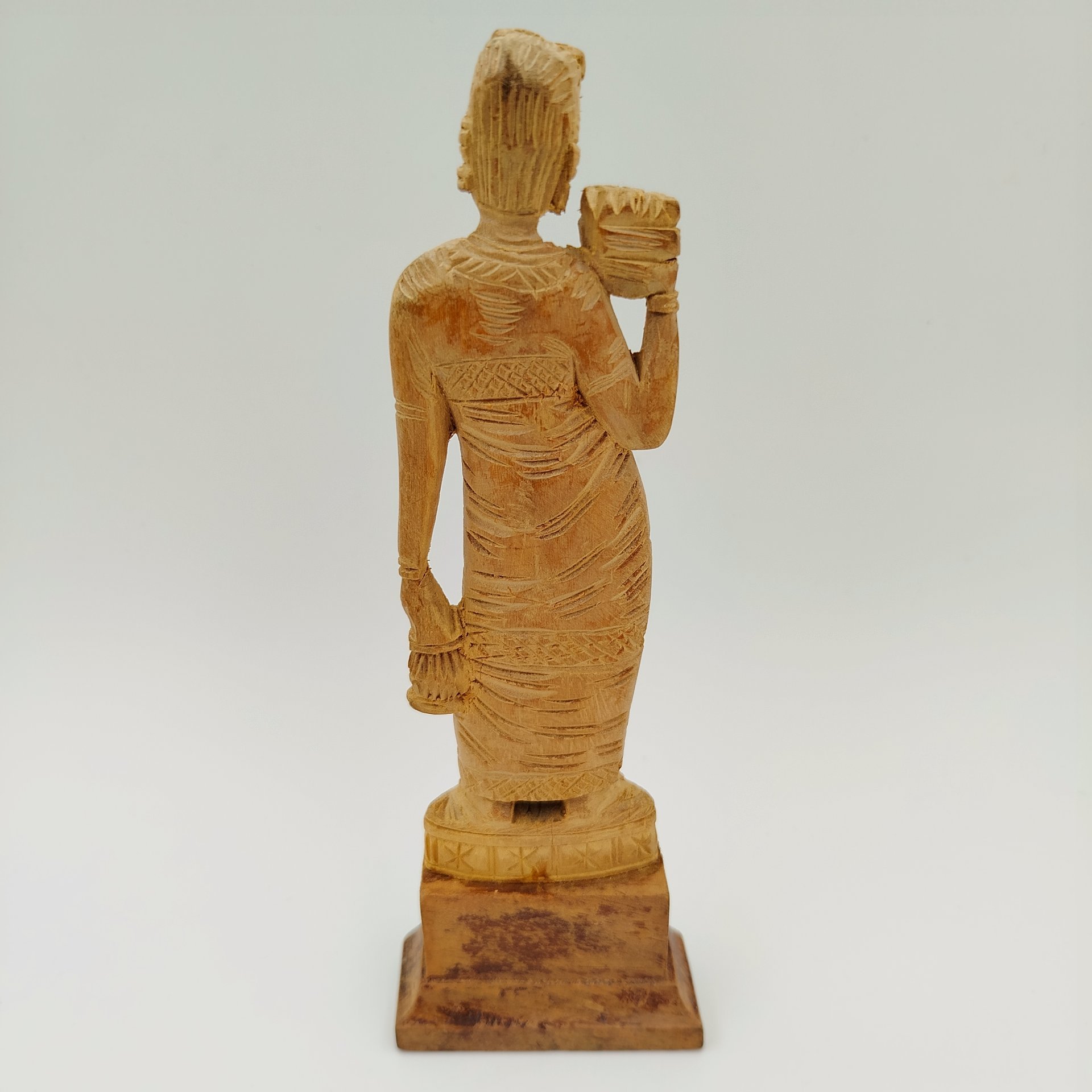 Статуэтка "Индианка", дерево, резьба, Индия, 1970-1990 гг.