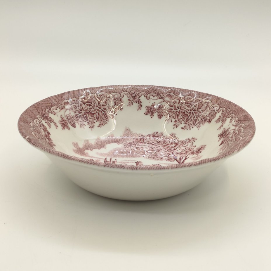 Миска для мюсли, в бело-красной гамме с изображением пейзажа, Churchill