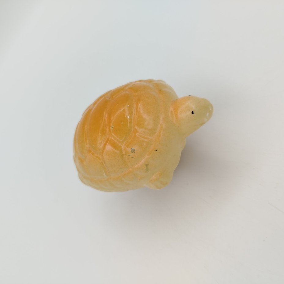 Елочная игрушка "Черепаха", стекло, краска, СССР, 1960-1980 гг.