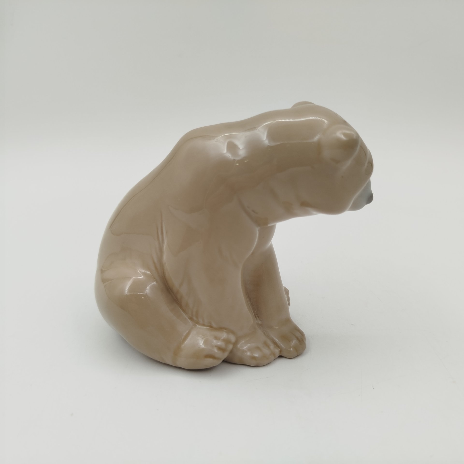 Статуэтка "Бурый медведь", фарфор, роспись, Lladro, Испания, 1971-1974 гг.