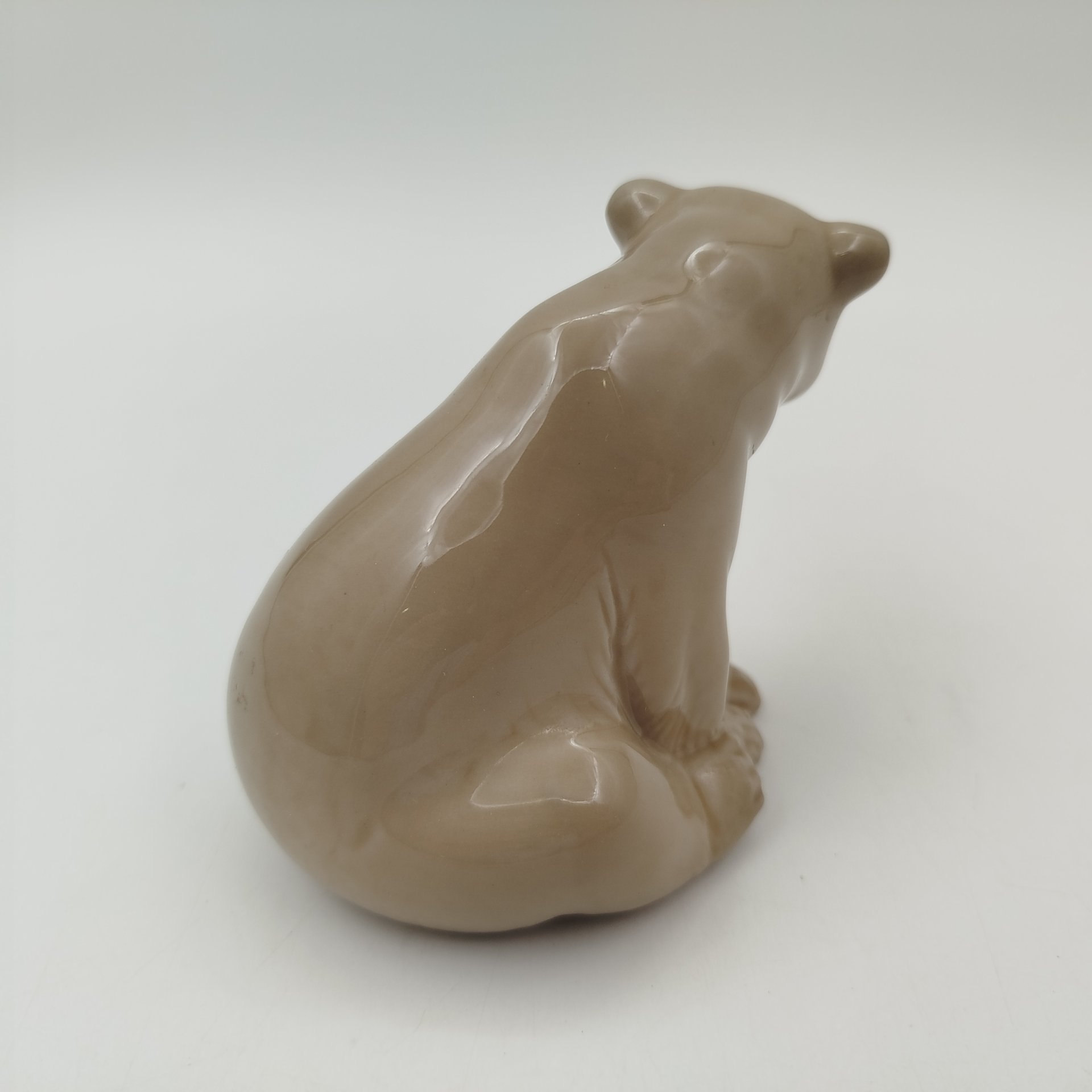 Статуэтка "Бурый медведь", фарфор, роспись, Lladro, Испания, 1971-1974 гг.