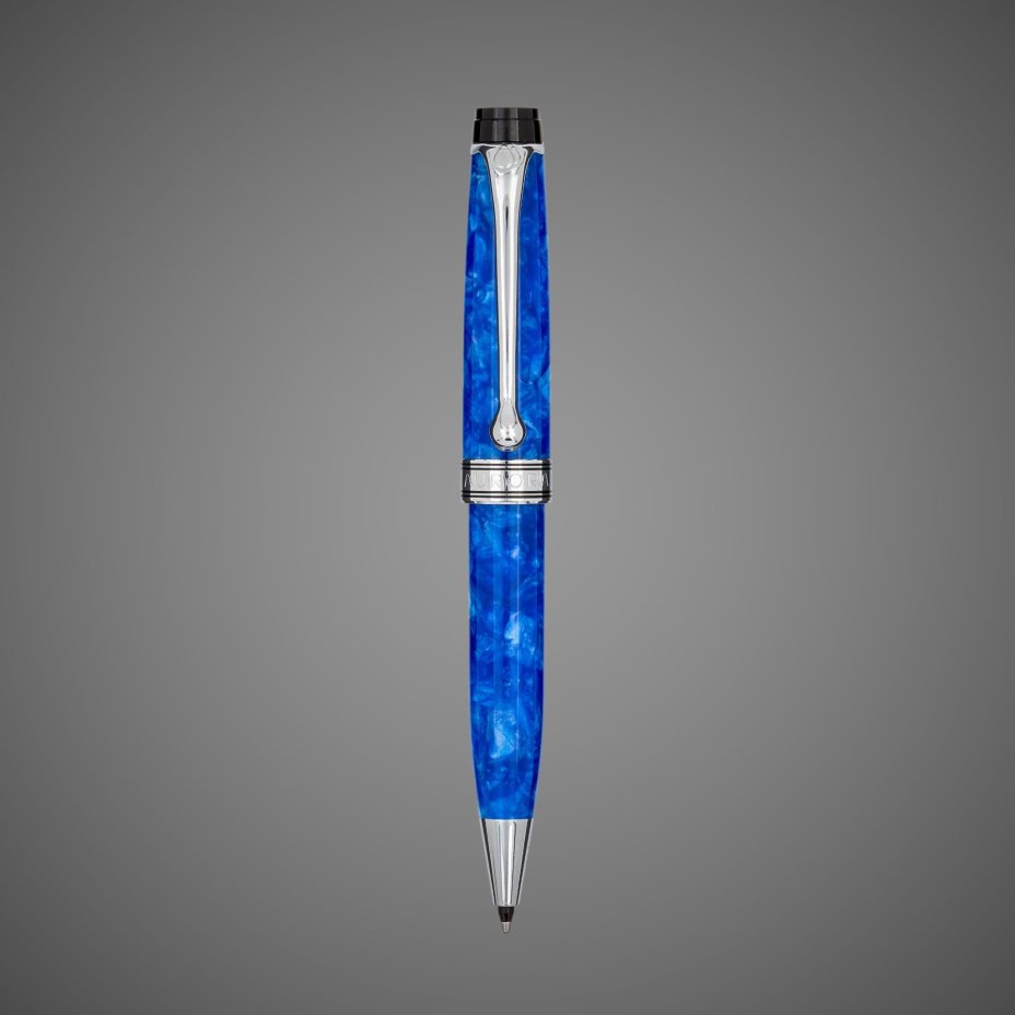 Шариковая ручка Aurora Acqua Mini Blue CT, в подарочной коробке, Драгметаллы: родий, смола