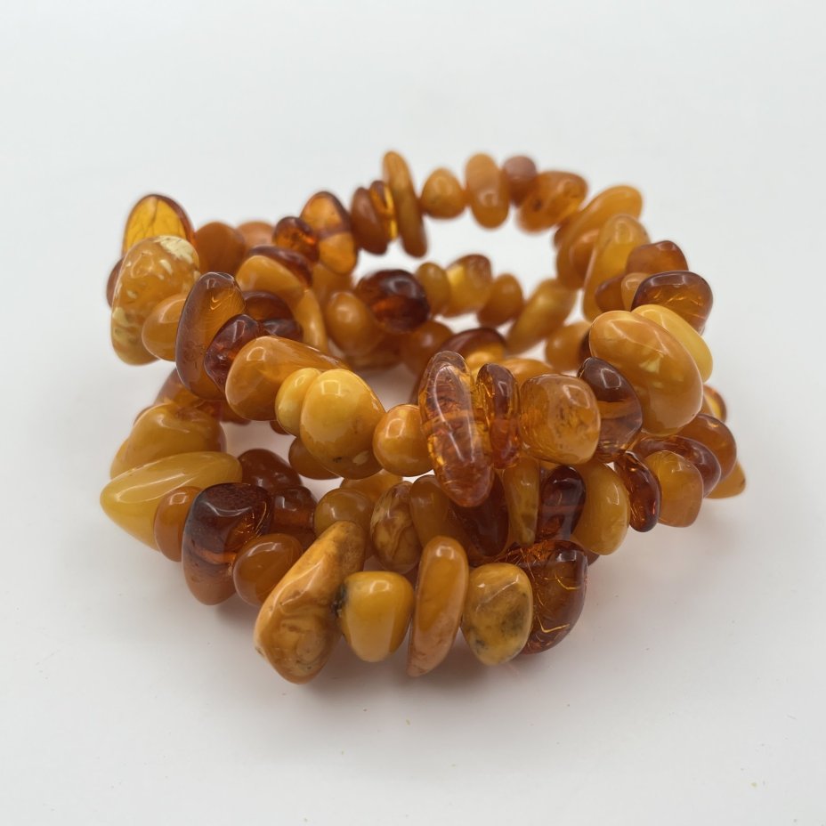 Бусы винтажные с бусинами различных форм и размеров