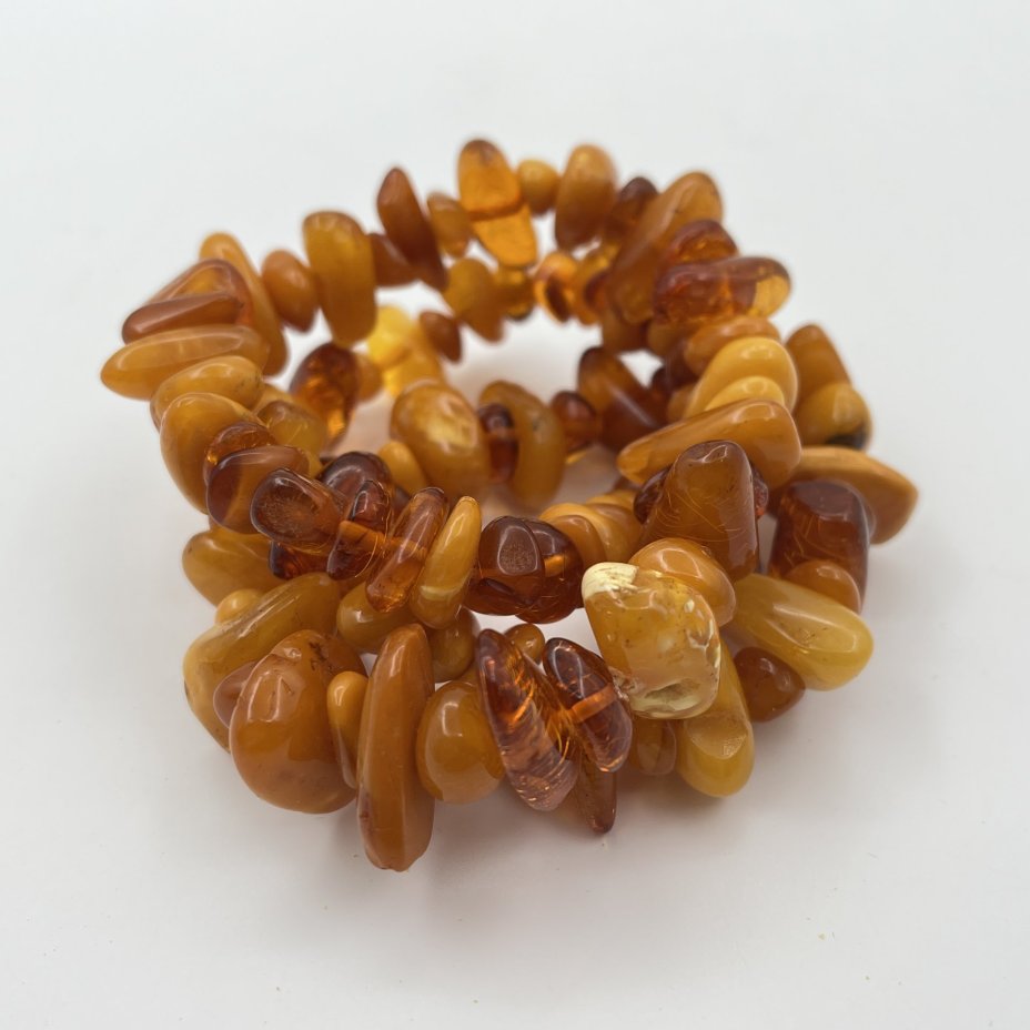 Бусы винтажные с бусинами различных форм и размеров