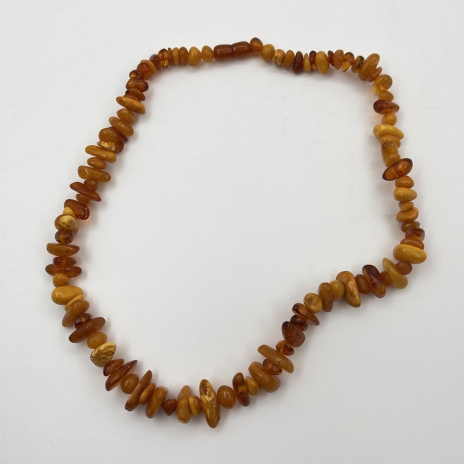 Бусы винтажные с бусинами различных форм и размеров