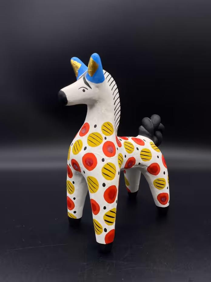 Игрушка "Конь" (худ. Колчанова Р. А.), Дымковская игрушка