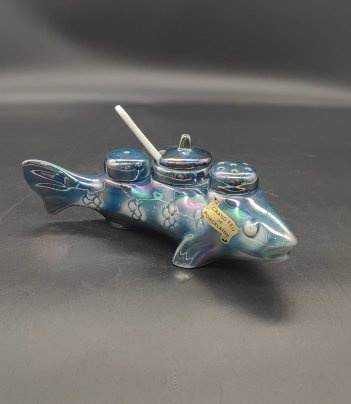 Набор для специй в виде рыбы, Grand Feu de Porcelaine