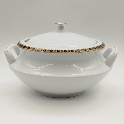 Супница с цветочным декором