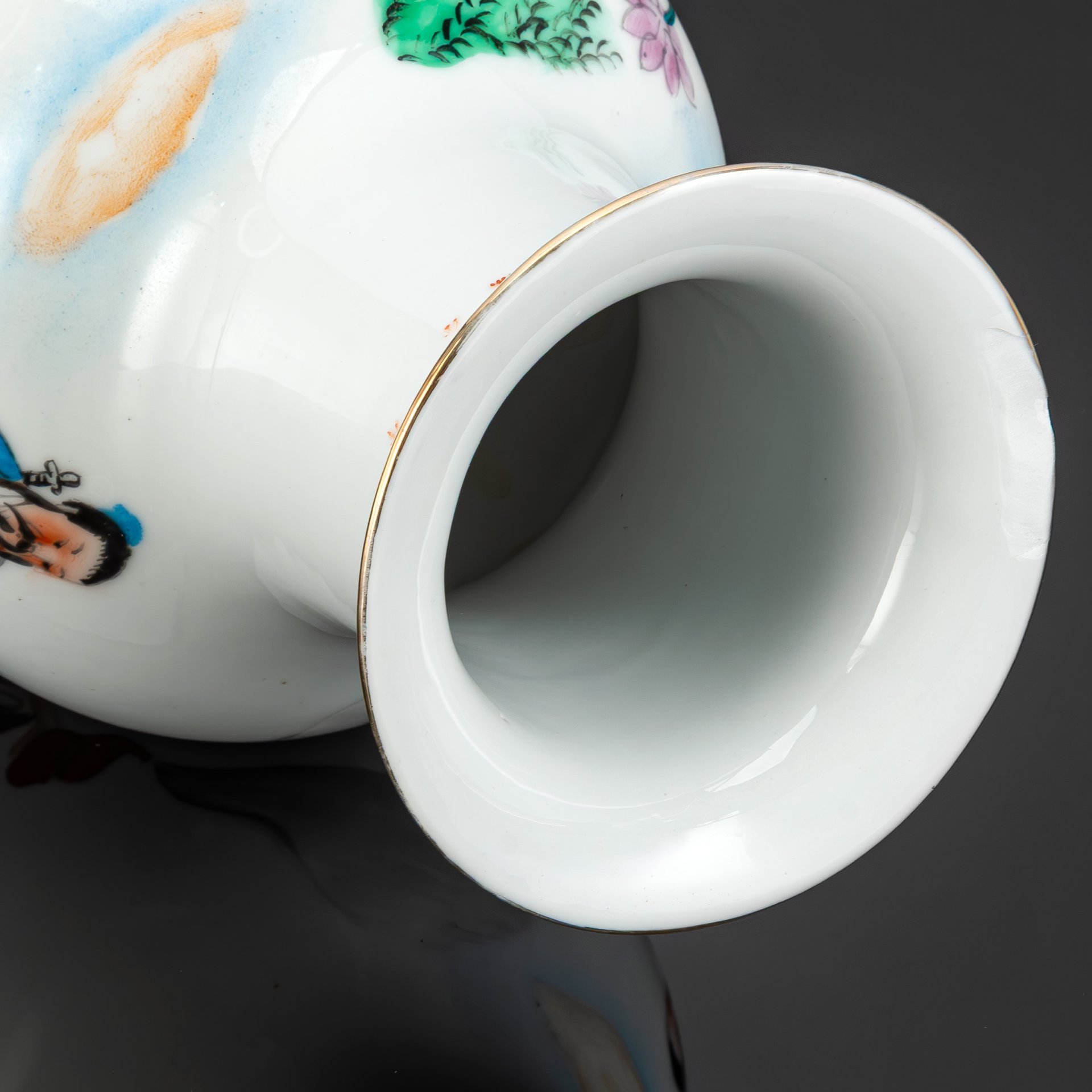 [Редкий сюжет] Ваза, "Восемь Бессмертных, пересекающих море" (даосский пантеон)