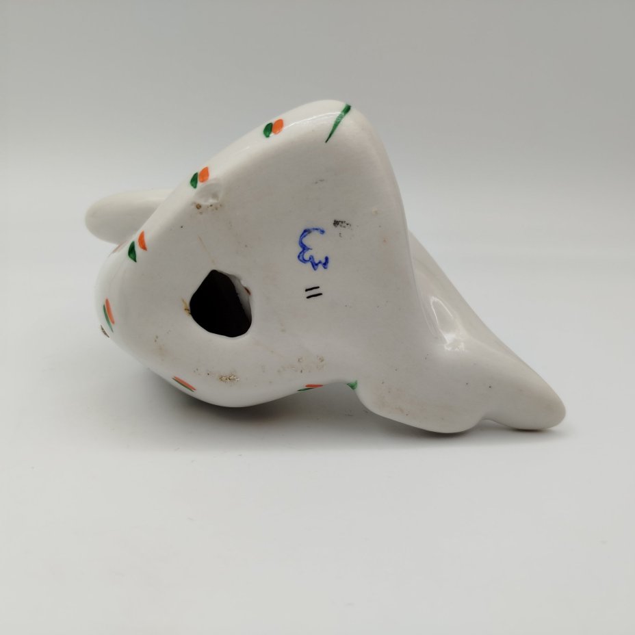 Статуэтка «Девушка задумалась» («Мечтательница»), фарфор, роспись, Артель «Прогресс», СССР, 1960-1970 гг.