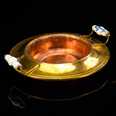 Таз для умывания с двумя керамическими ручками