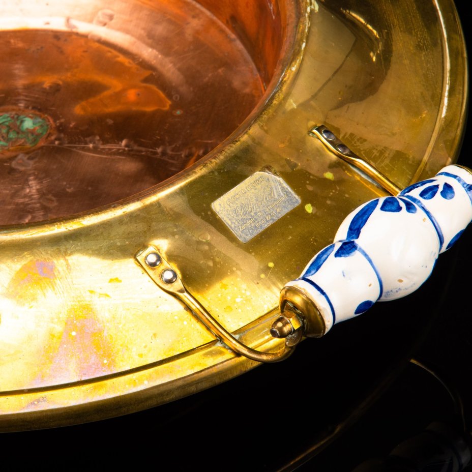 Таз для умывания с двумя керамическими ручками