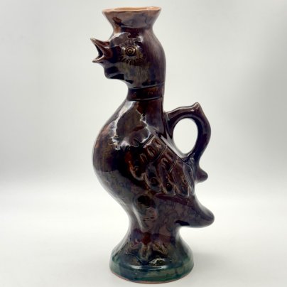 Кувшин "Утка", керамика, глазурь, Скопинская керамика, СССР, 1970-1980 гг.