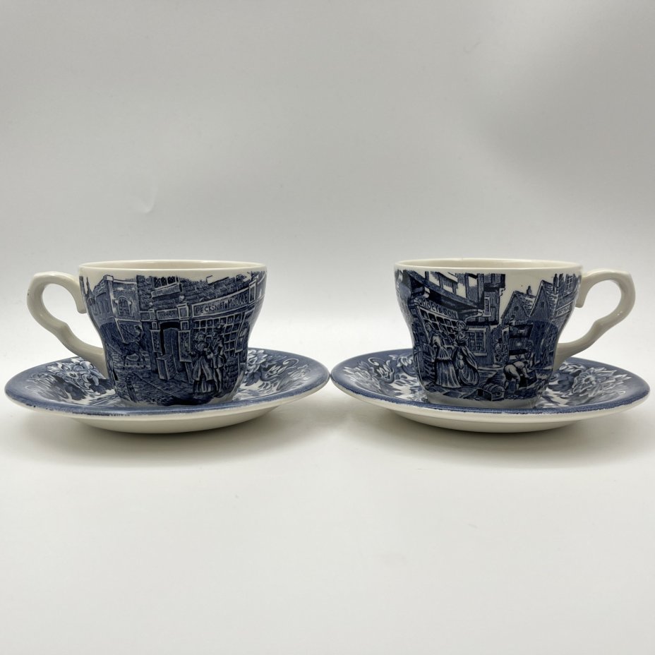 Набор из 2-х чайных пар "Old Curiosity Shop", серия "Диккенс", English Ironstone Tableware (EIT)