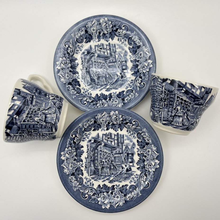 Набор из 2-х чайных пар "Old Curiosity Shop", серия "Диккенс", English Ironstone Tableware (EIT)