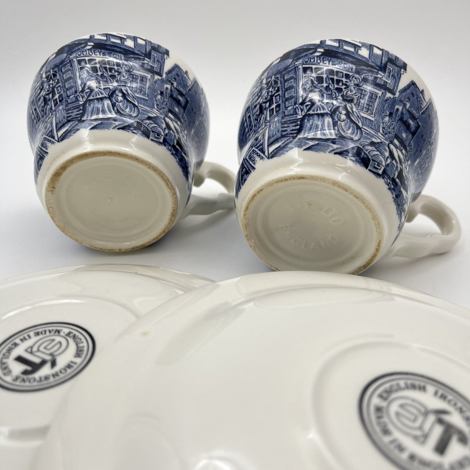 Набор из 2-х чайных пар "Old Curiosity Shop", серия "Диккенс", English Ironstone Tableware (EIT)