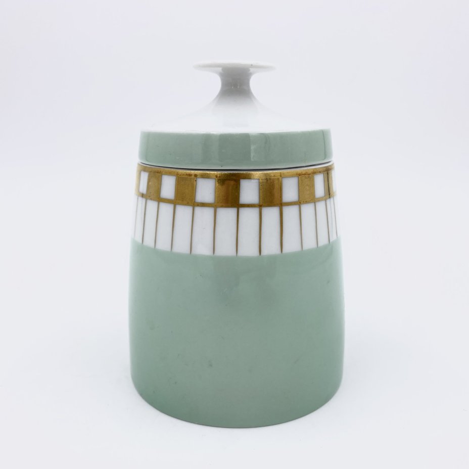Сахарница, фарфор, крытье, золочение, Lichte Porzellan (Лихте), ГДР, 1966-1985 гг., Lichte Porzellan (Лихте)