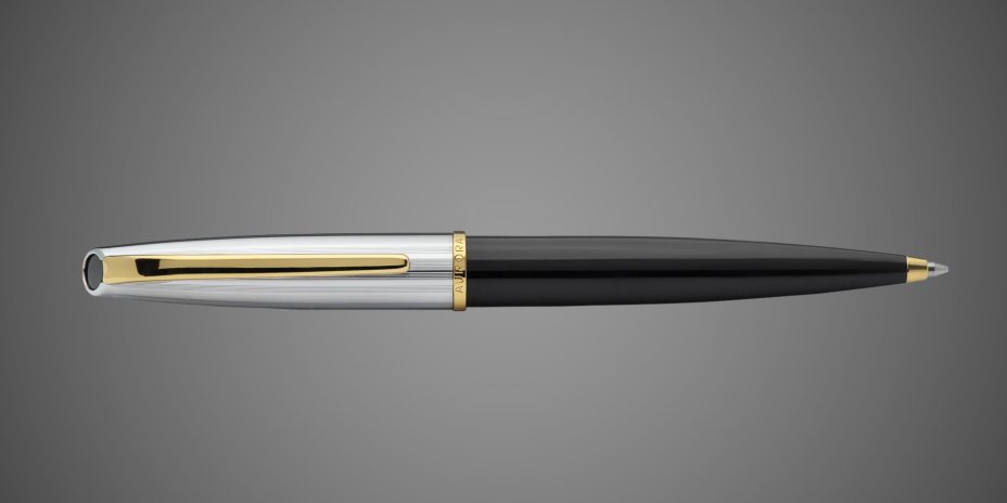 Шариковая ручка Aurora Style Black resin chrome GT, в подарочной коробке, Драгметаллы: позолота, позолота, смола, хром