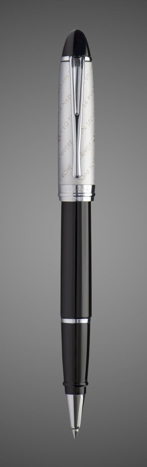 Ручка Роллер Aurora Ipsilon Gabriele D'Annunzio black CT, в подарочной коробке, Лаки и смолы: смола, сталь, хром