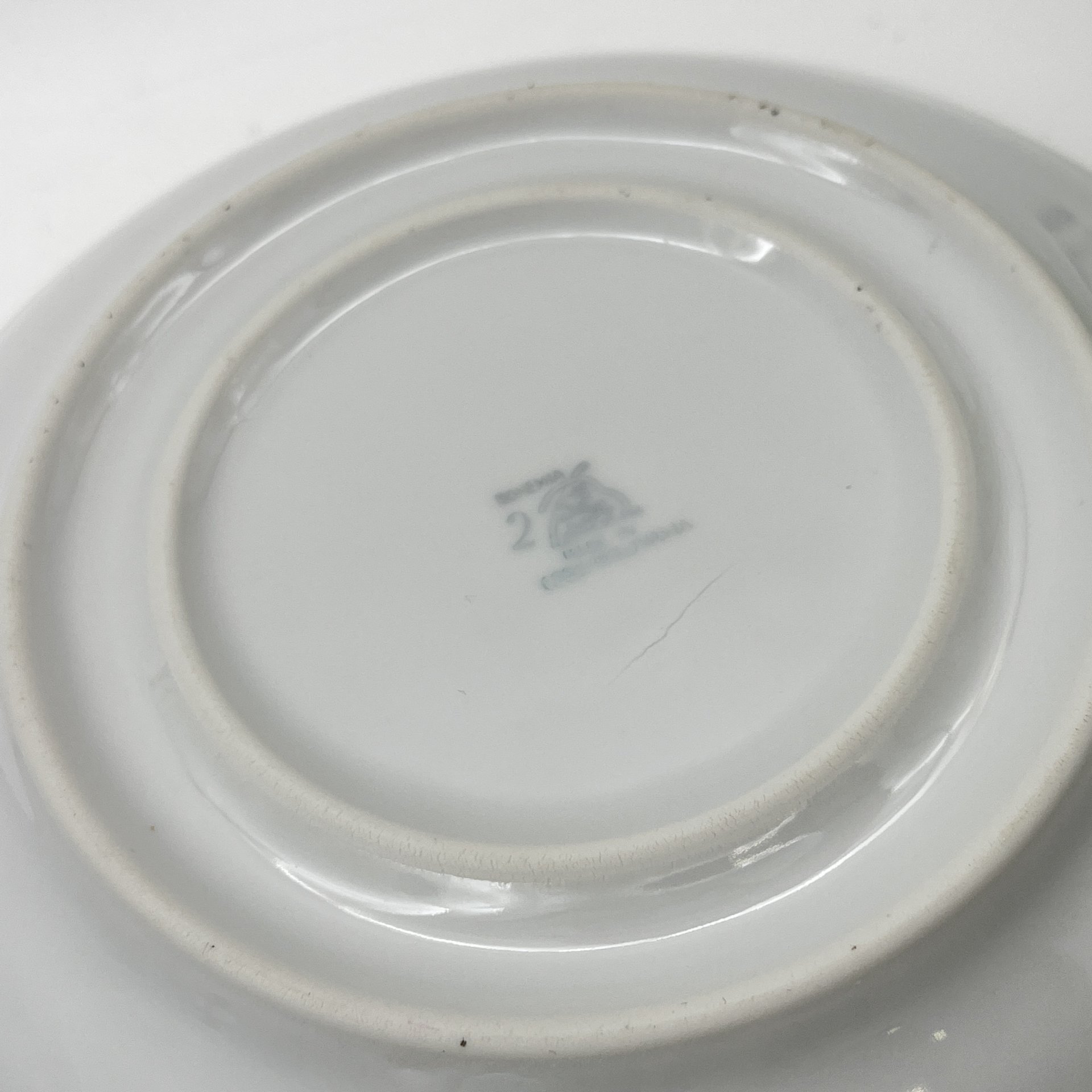 Масленка с цветочным декором, фарфор, деколь, золочение, Bohemia (Neurohlau), Чехословакия, 1970-1990 гг.