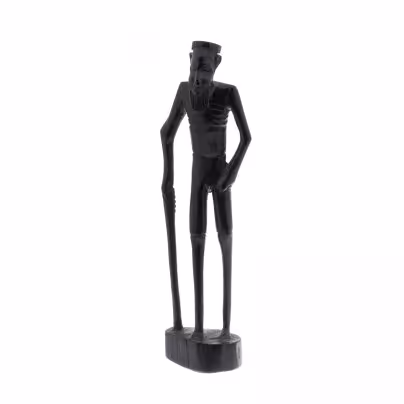 Статуэтка "Старец", Эбеновое дерево, резьба, Африка, 1990-2010 гг.