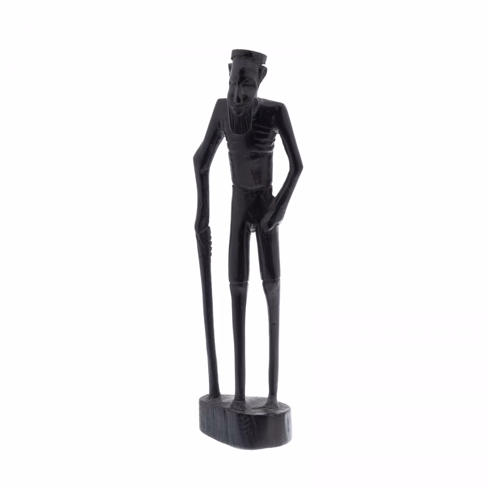 Статуэтка "Старец", Эбеновое дерево, резьба, Африка, 1990-2010 гг.